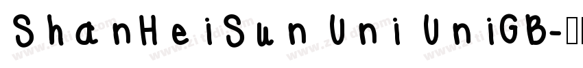 ShanHeiSun Uni UniGB字体转换